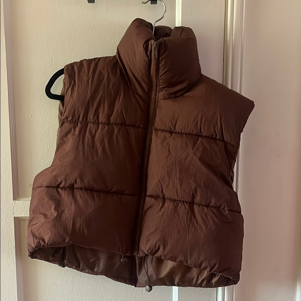 Brown Puffer Vest